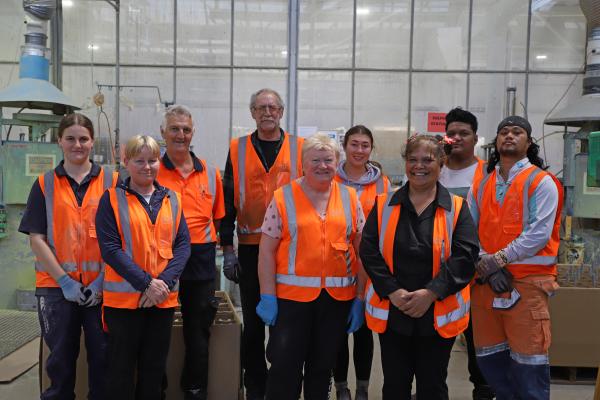 Assembly Team - Maia, Germaine, Bruce, Stretch, Sandy, Tahlia, Kim, Faamanu andLeo