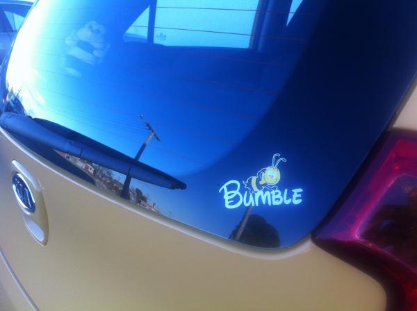 Mandy's car is called Bumble - does that qualify?