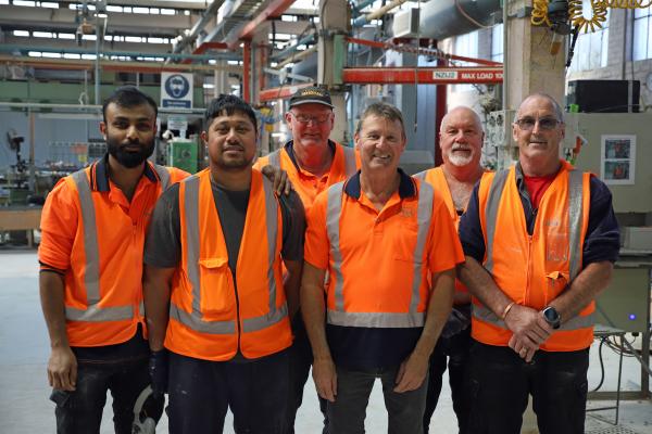 Turning Line Team - Samju, Omeri, Terry, Adrian, Gary A and Brian D