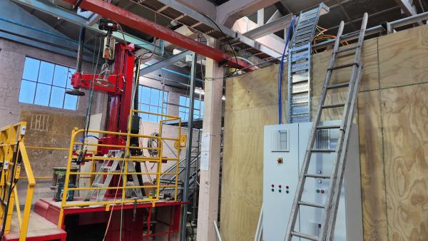 Control box in place