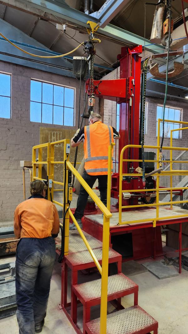 Loading the first blank