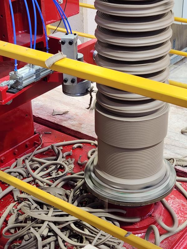 Success! -The first blank being turned - some slight changes were required to the profile 