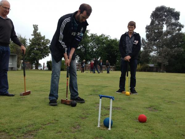Turns out croquet is harder than it looks ... Brian M